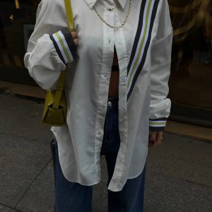 White shirt with band - Image 3