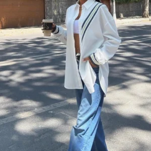 White shirt with band - Image 2