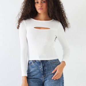 Cut-Out Long Sleeve Top - Image 5