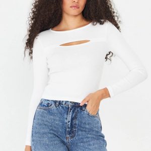 Cut-Out Long Sleeve Top - Image 6