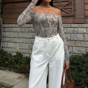 Wide Leg Palazzo Trousers - Image 9