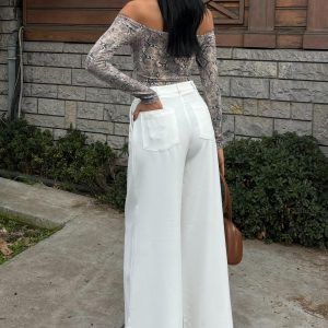 Wide Leg Palazzo Trousers - Image 8