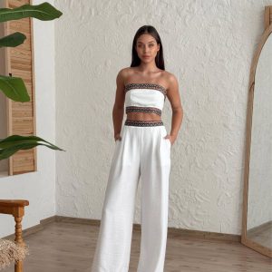 Linen Crop Set – Summer Style 1 - Image 4