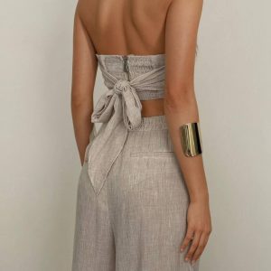 Linen Crop Set – Summer Style 2 - Image 3