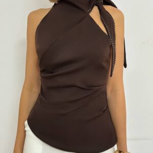 Tie-Neck Blouse - Image 7