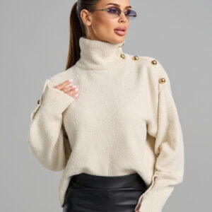 The Amélie Gold-Button Sweater - Image 10